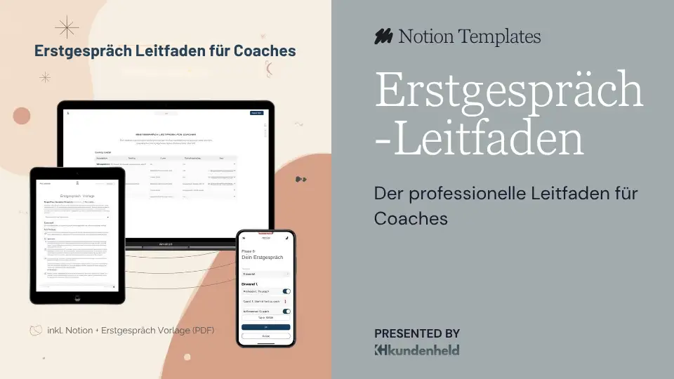 Produktbild - Erstgespräch Leitfaden