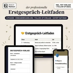 Produktbild - Erstgespräch Leitfaden