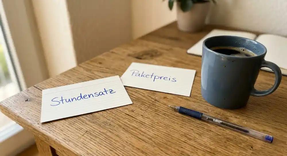 Artikelbild - Stundensatz oder Paketpreis