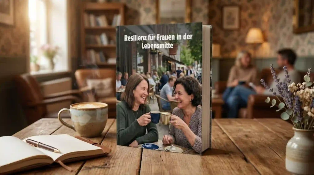 Titel Resilienz für Frauen in der Lebensmitte Cover des Exklusiv PLR eBooks mit dem Titel Resilienz für Frauen in der Lebensmitte