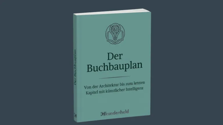 Buch schreiben mit KI, ohne dass es nach KI klingt ebook Cover Der Buchbauplan