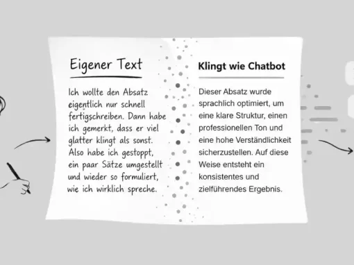 Schreiben wie KI: Warum dein eigener Text nach Chatbot klingt